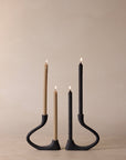 Ebony Muted Candelabra - Belaré Home
