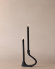 Ebony Muted Candelabra - Belaré Home