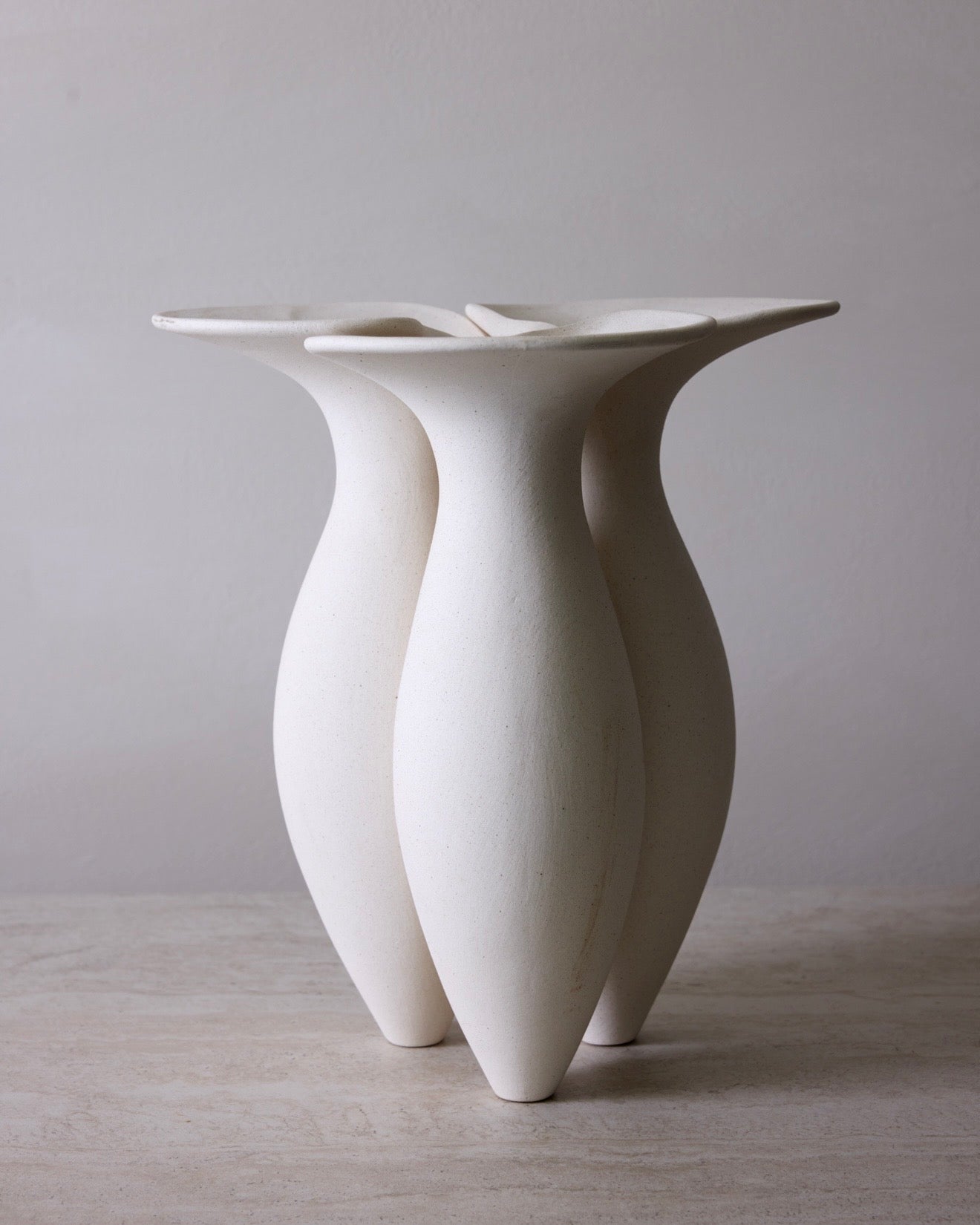 Ceramic Lily Vase - Reactive Glaze Decorative Vase 13.25"H - Belaré Home