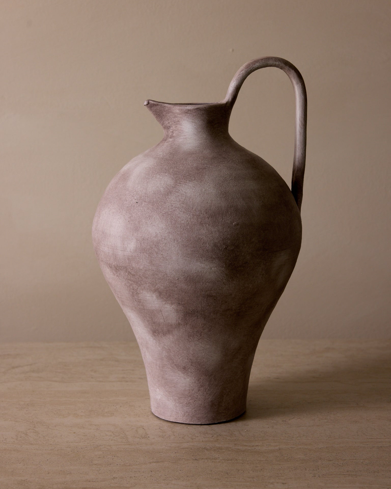 Scarlette White Ceramic Vase - 17" Tall Rustic Modern Decor - Belaré Home