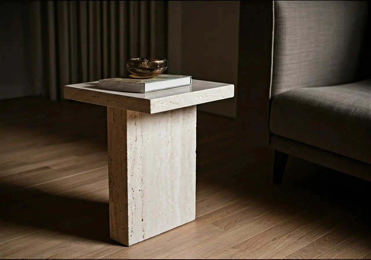 Can a Travertine Side Table Fit into Any Home Decor Style? – Belaré Home