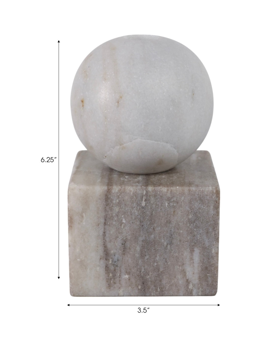 Polished Marble Candle Holder