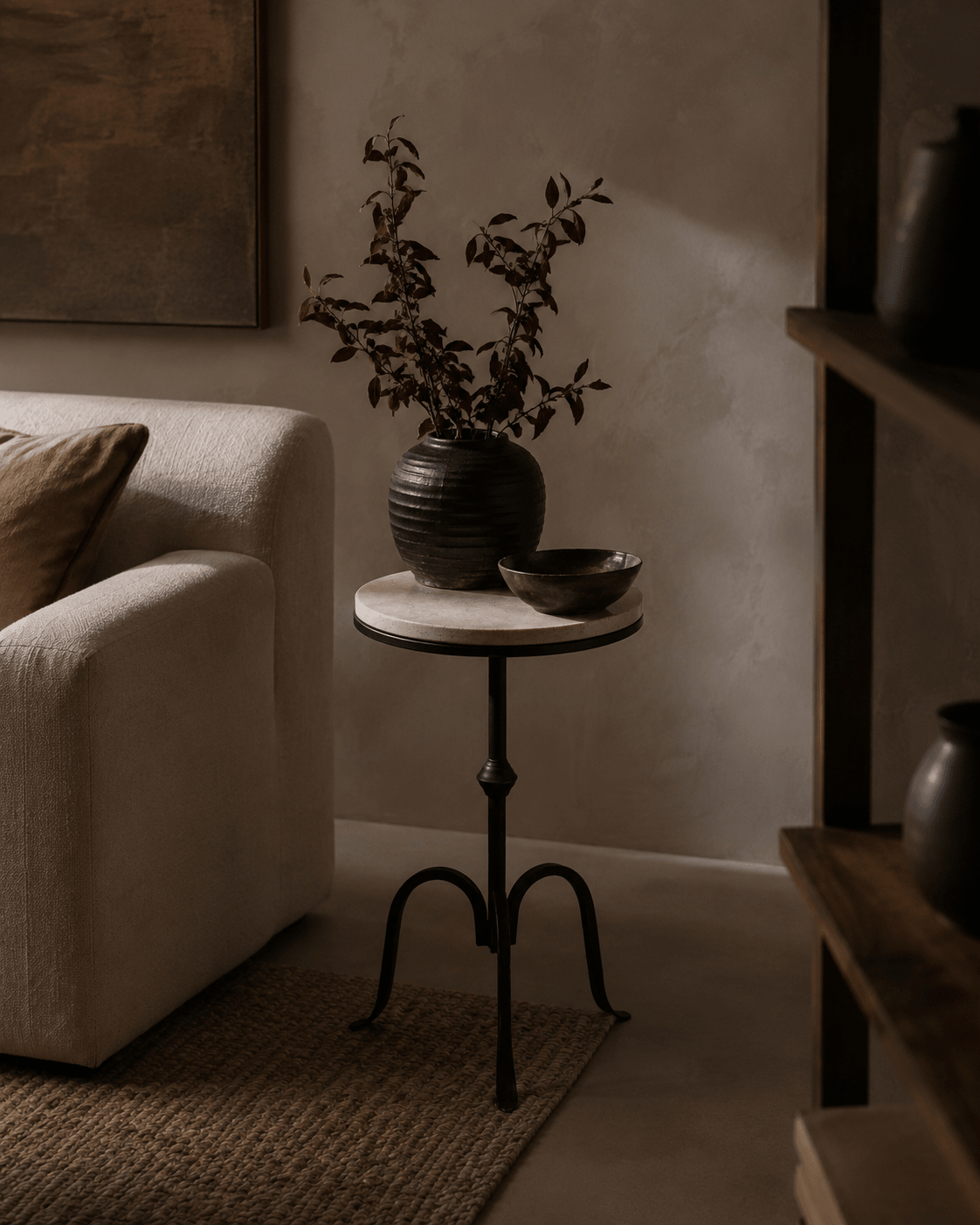 The Charlotte Marble Accent Table - Belaré Home