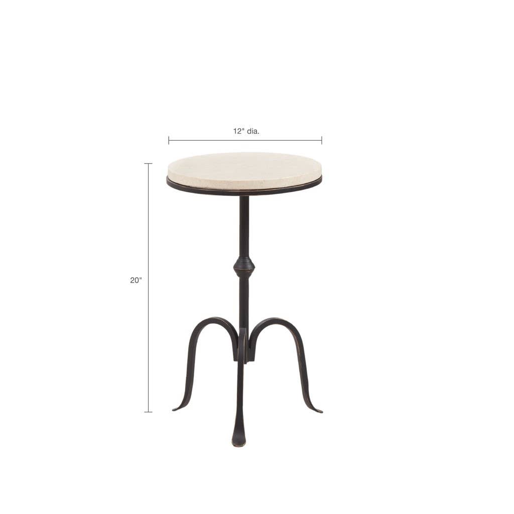 The Charlotte Marble Accent Table - Belaré Home