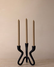 Ebony Elevated Candelabra - Belaré Home