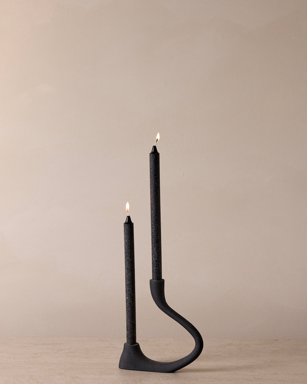 Ebony Muted Candelabra - Belaré Home