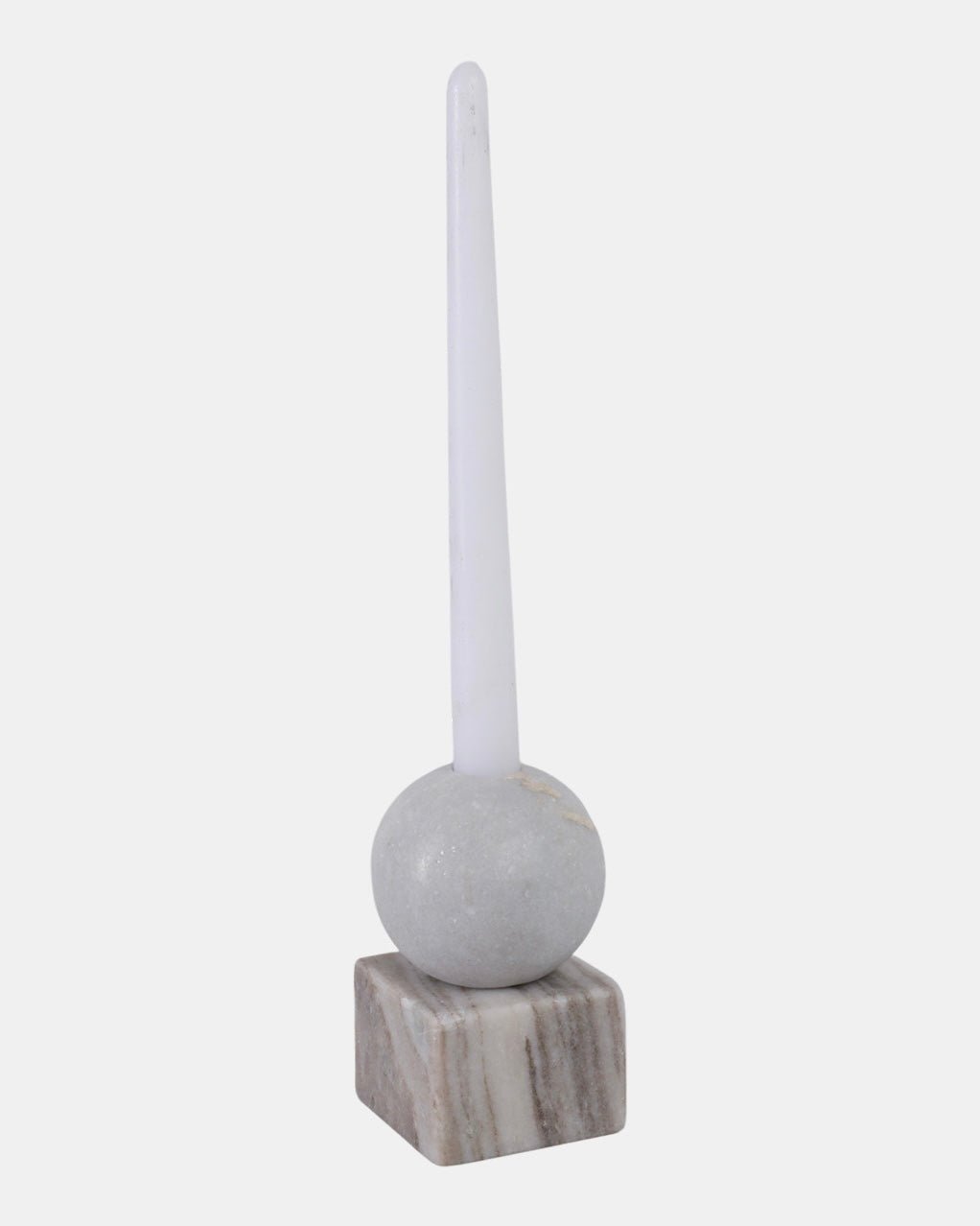 Polished Marble Candle Holder - Belaré Home