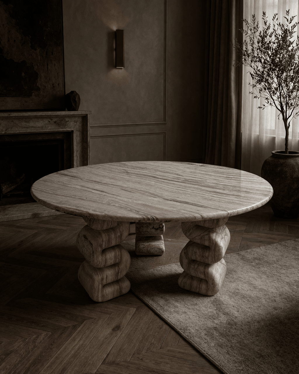 Solenne Onyx Marble Table - Belaré Home