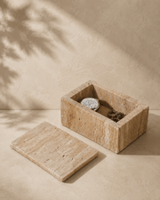 Dainty Travertine Box - Belaré Home