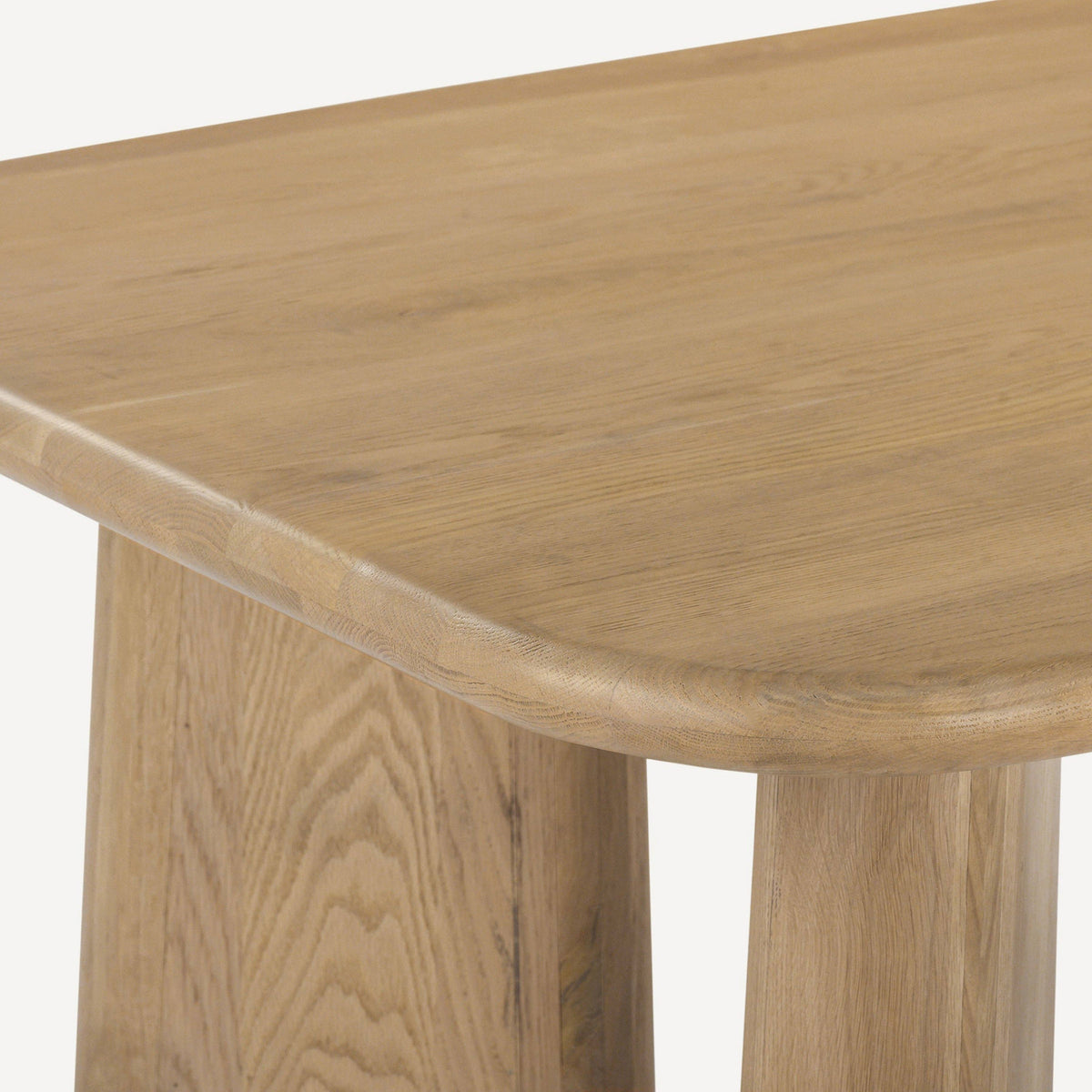 Solero Solid White Oak 84" Dining Table - Belaré Home