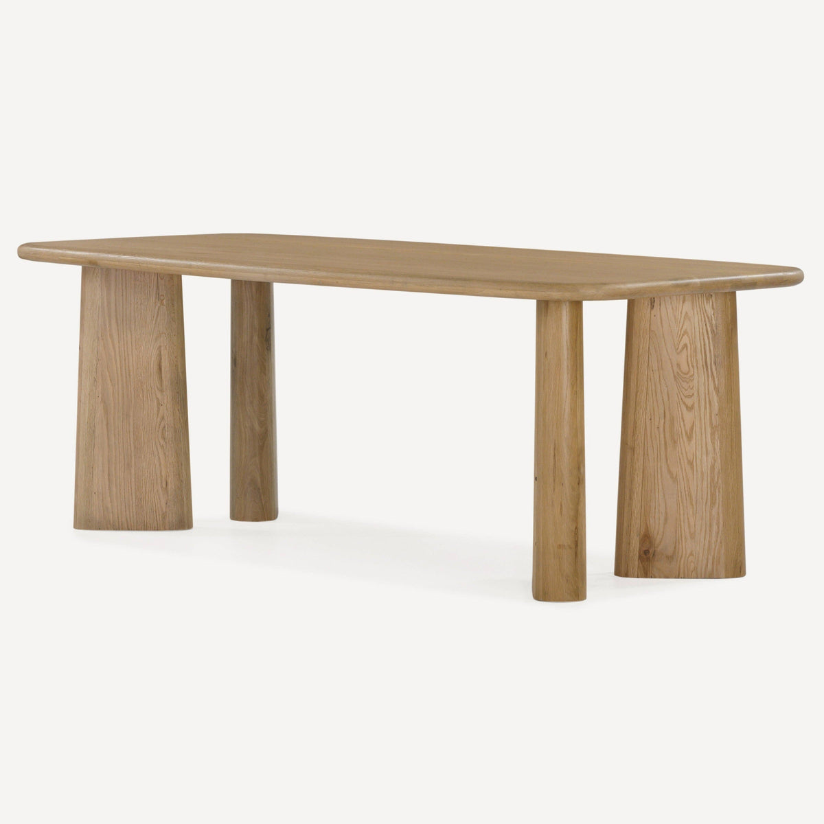 Solero Solid White Oak 84" Dining Table - Belaré Home