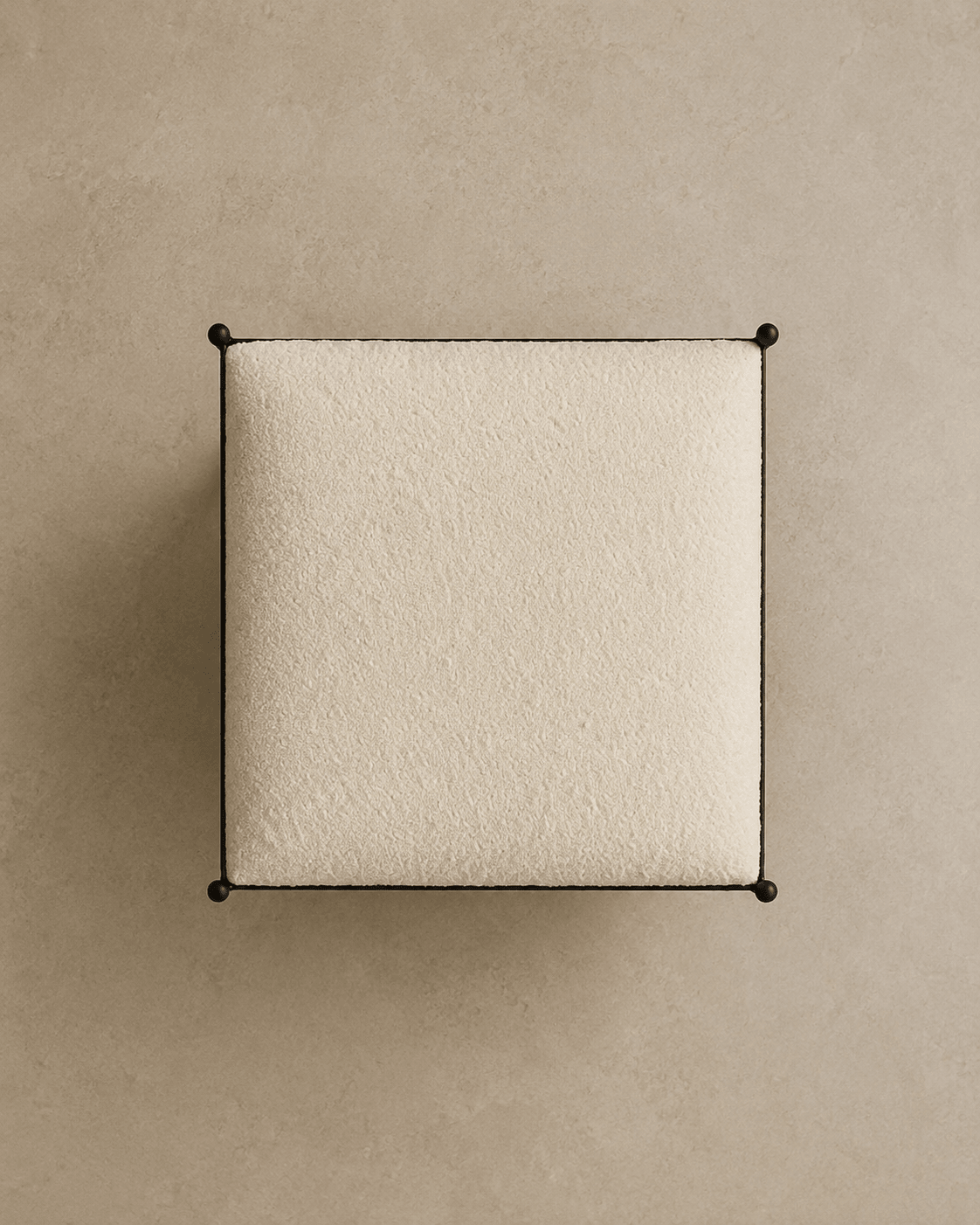 Priscilla Cream Stool - Belaré Home