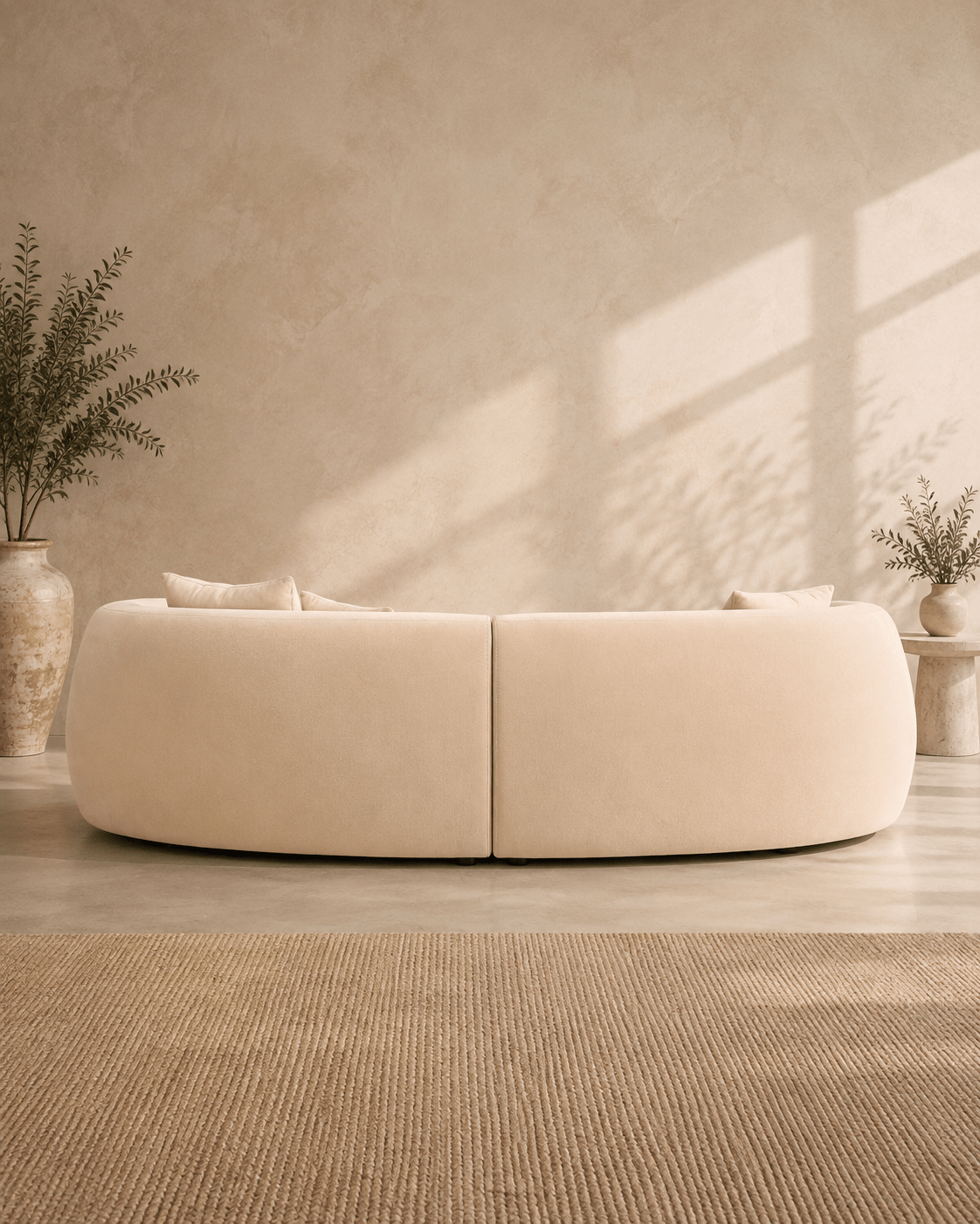 Tessa Curved Sofa - Belaré Home