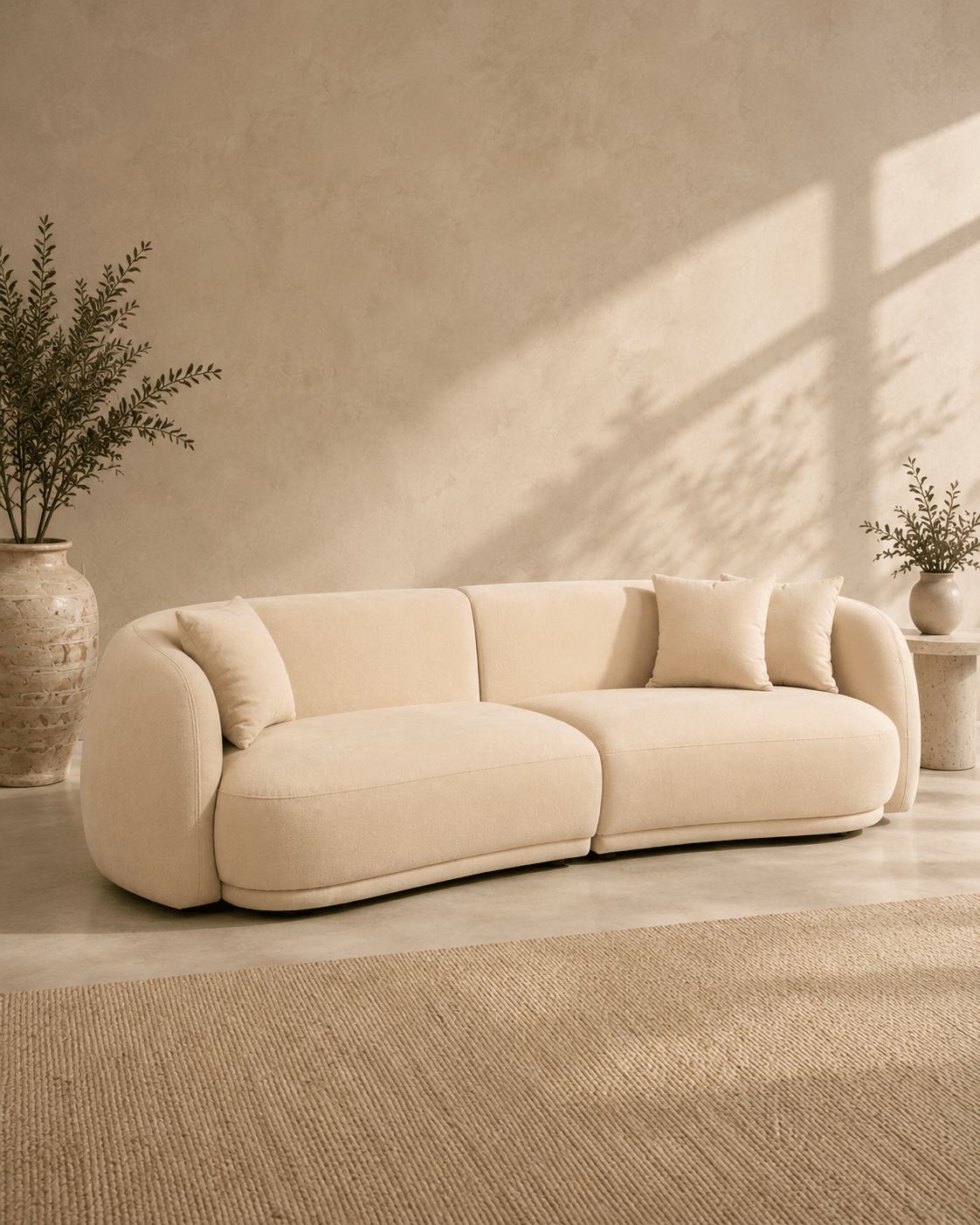 Tessa Curved Sofa - Belaré Home