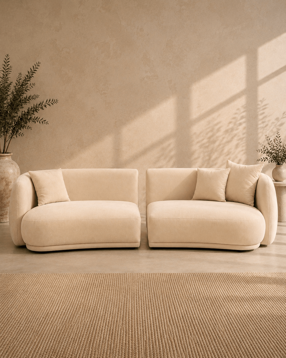 Tessa Curved Sofa - Belaré Home