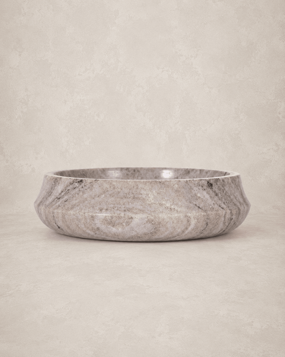 Natural Marble Key Ring Bowl - Round Catchall Dish 10" - Belaré Home