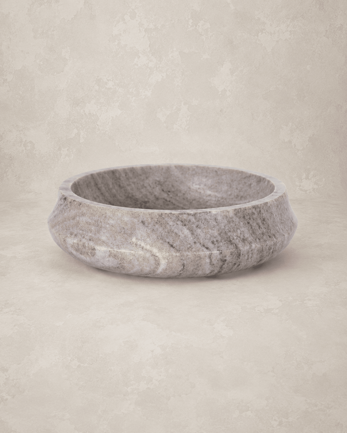 Natural Marble Key Ring Bowl - Round Catchall Dish 10" - Belaré Home