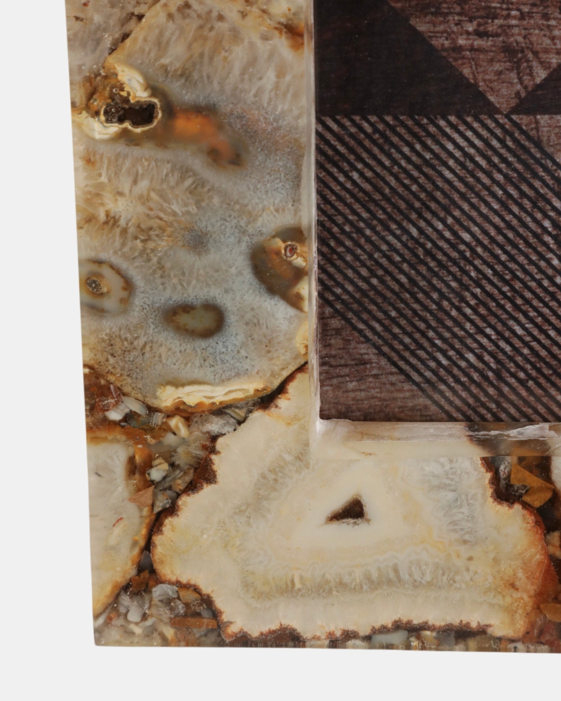 Belaré Luxurious Agate Photo Frame 5x7" - Tan Natural Stone - Belaré Home