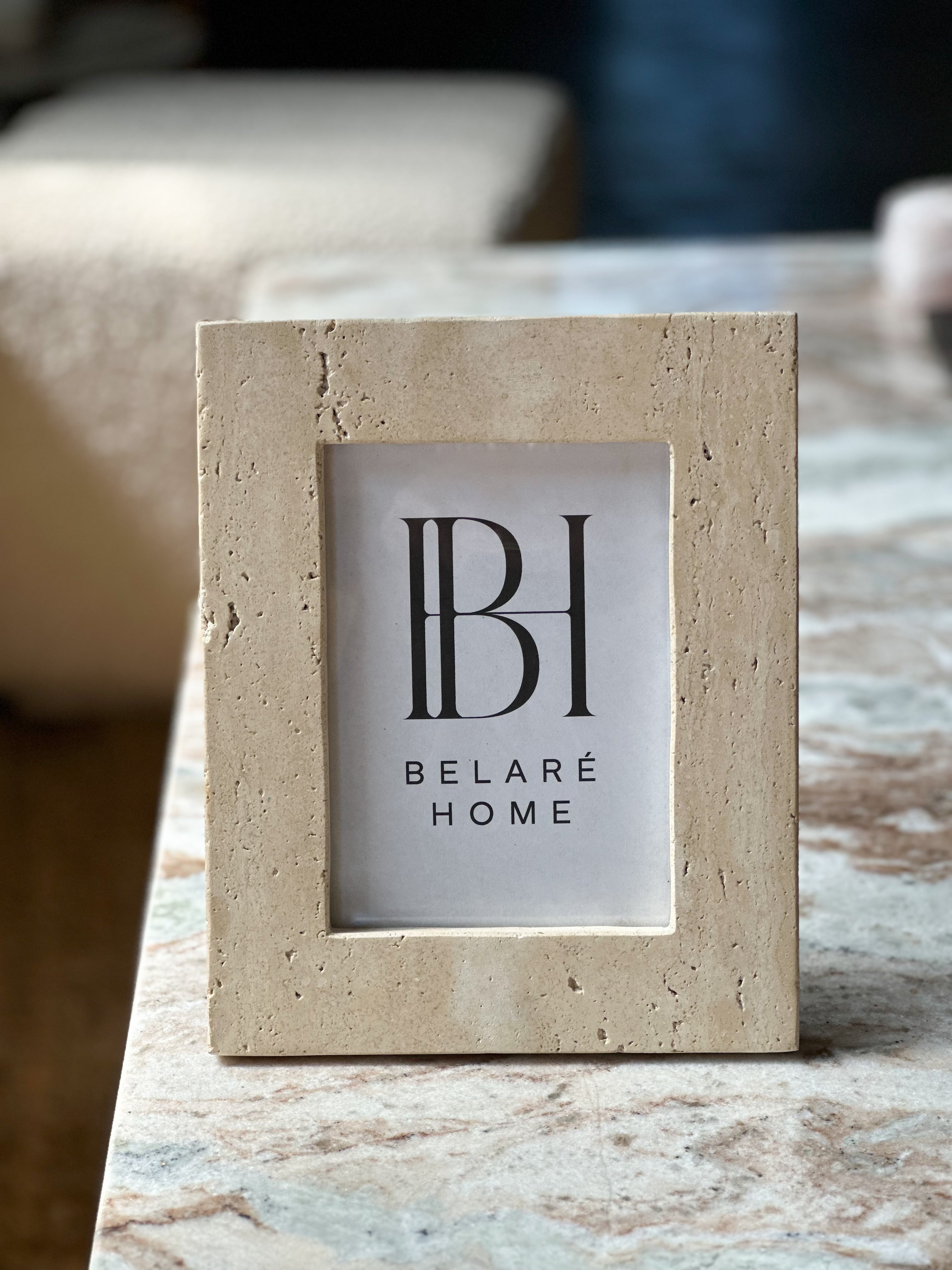 Travertine Picture Frame - Belaré Home