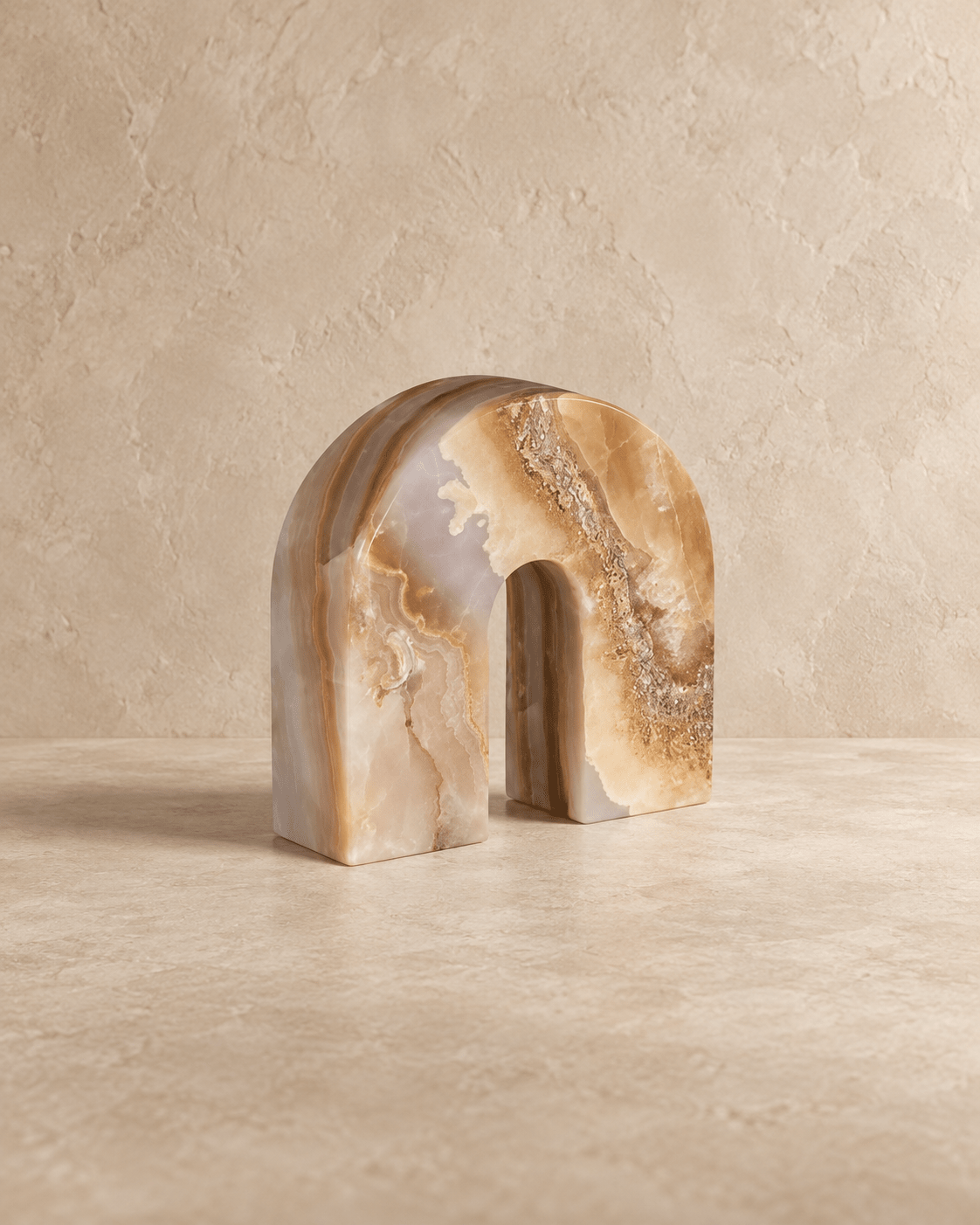 Rainbow, Amber Onyx Sculpture - Belaré Home