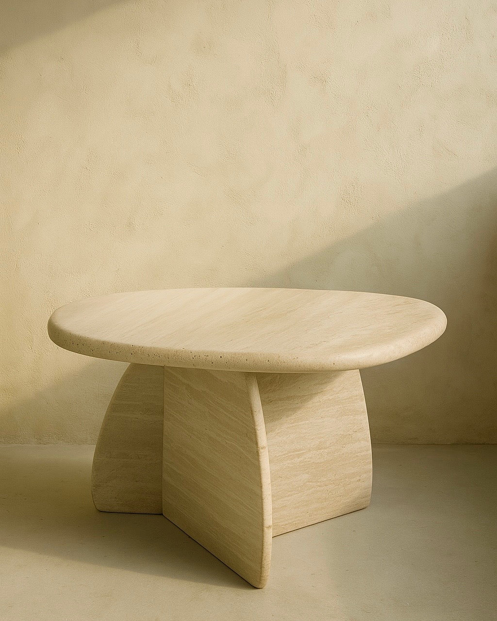 Toscana Travertine Side Table - Belaré Home