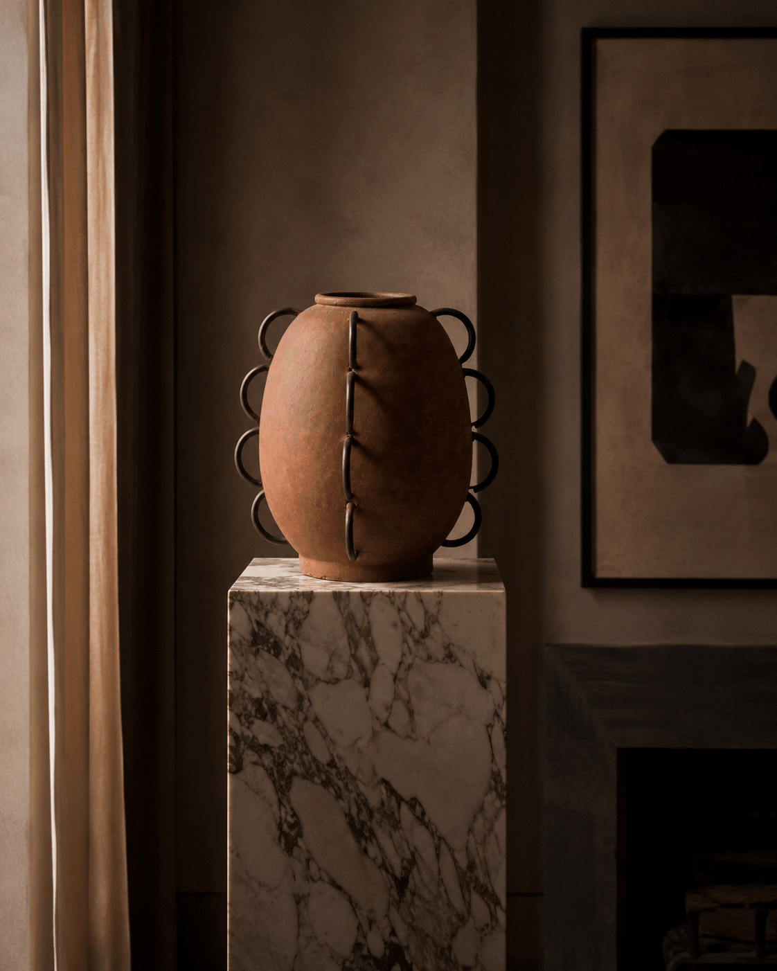 Alila Terracota Vase by Diego Olivero, part of the Sabana Grande Collection - Belaré Home