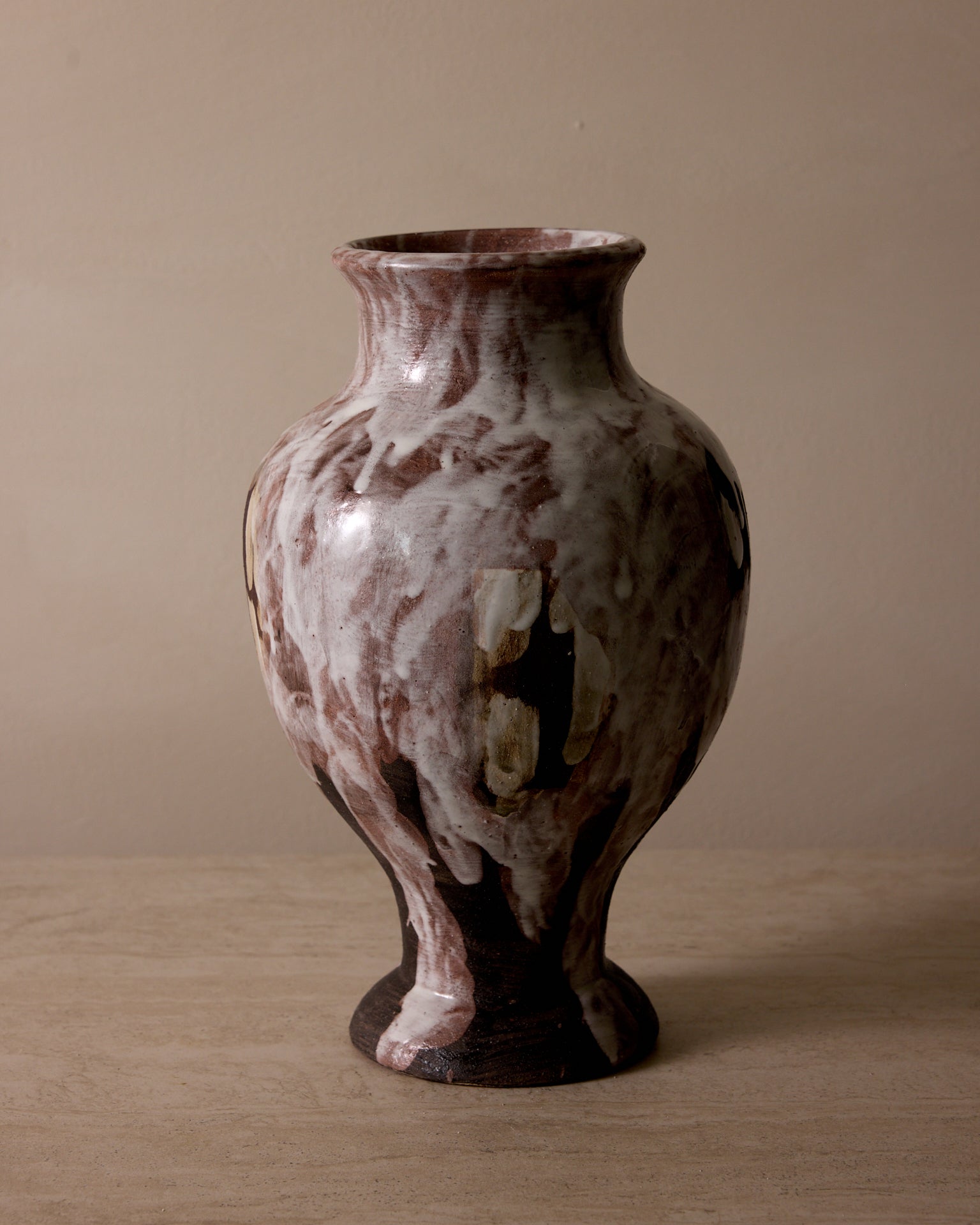 Ari Ceramic Vase - Classical Luxury Decor 12.6"H - Belaré Home