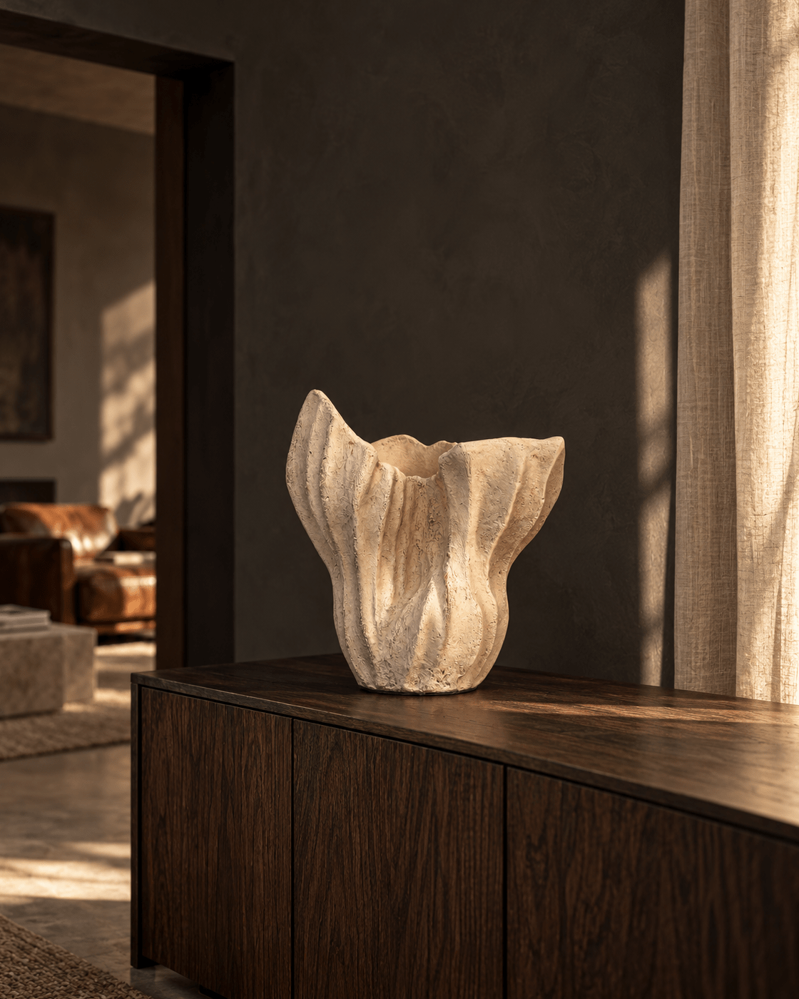 Livia Sculptural Terracotta Vessel - Belaré Home