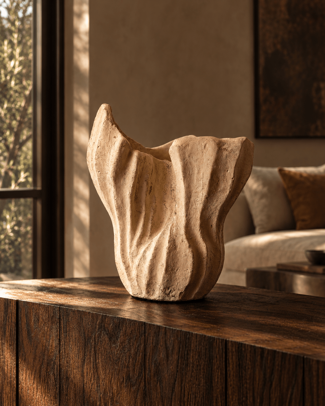 Livia Sculptural Terracotta Vessel - Belaré Home