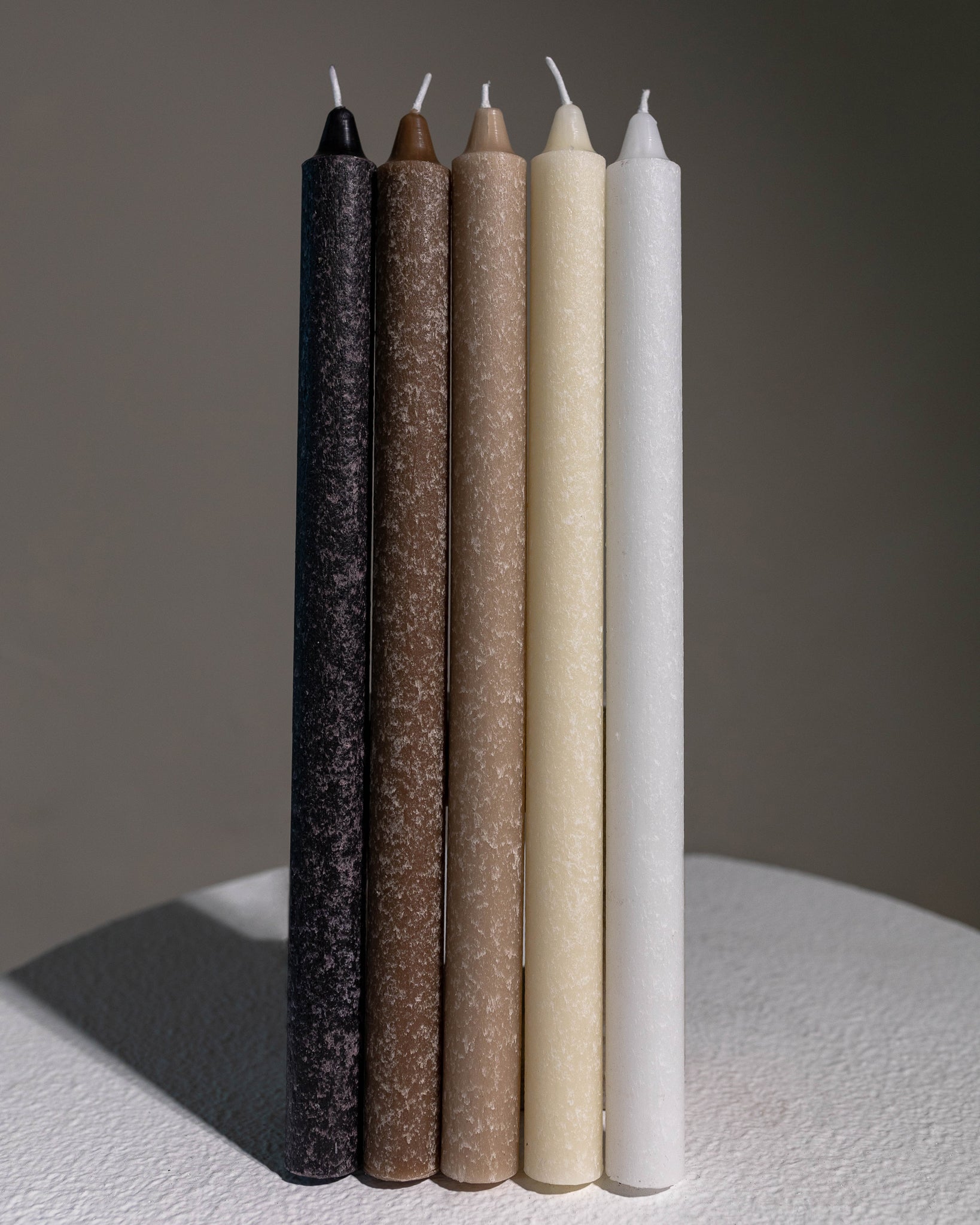 Timber Taper Candles, Set of 2