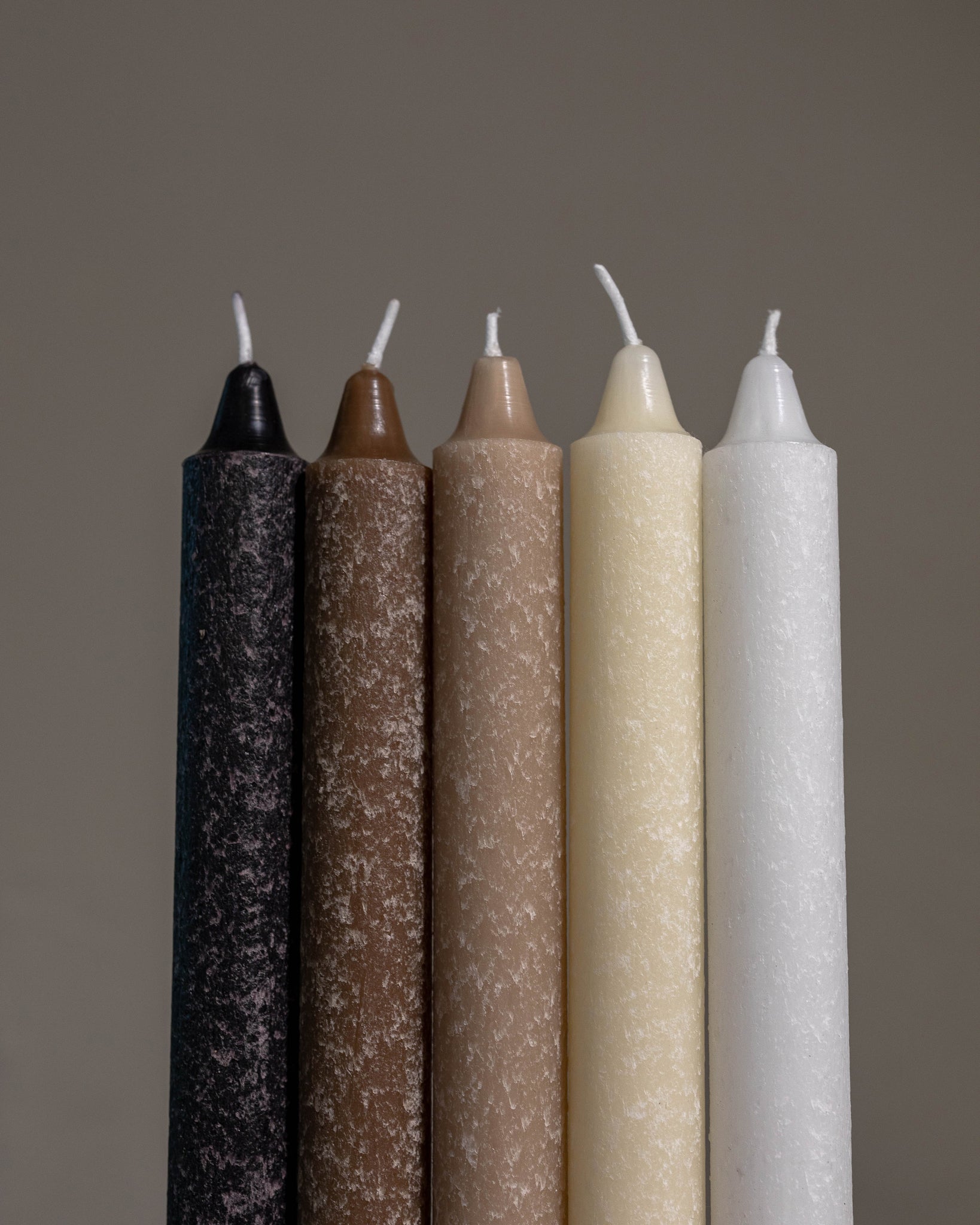 Timber Taper Candles, Set of 2