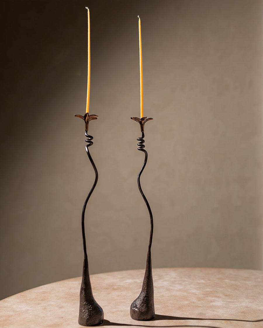 Ferra Lily Candle Holders (Set of 2) - Belaré Home